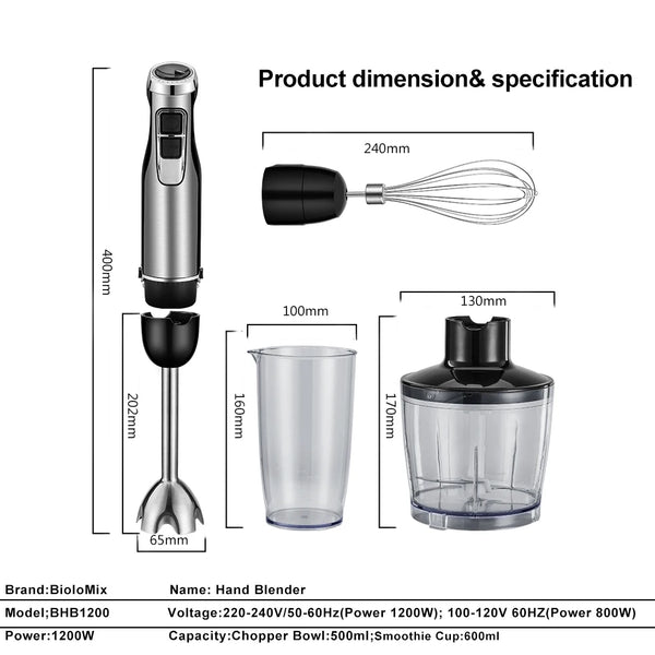 4-in-1 High Power Blender