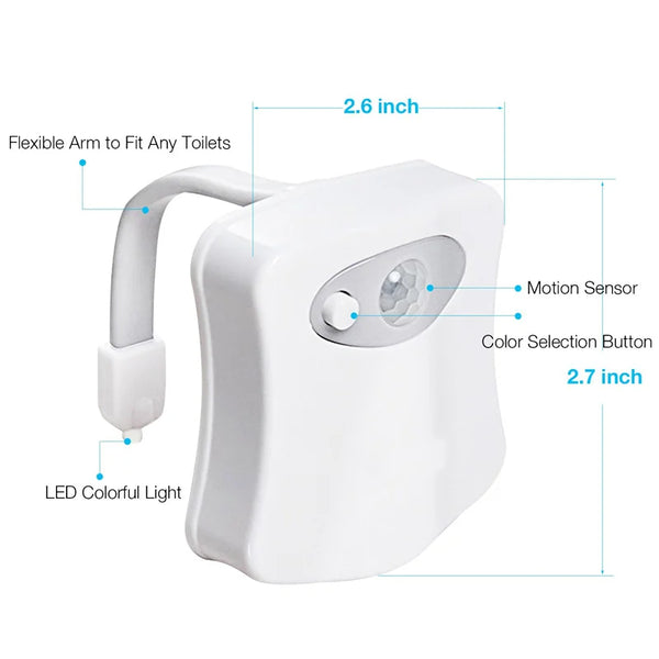 Motion Sensor Toilet Seat Backlight