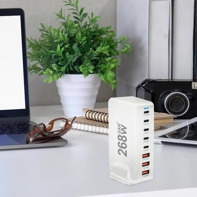 Desktop 8-Port Charging Station